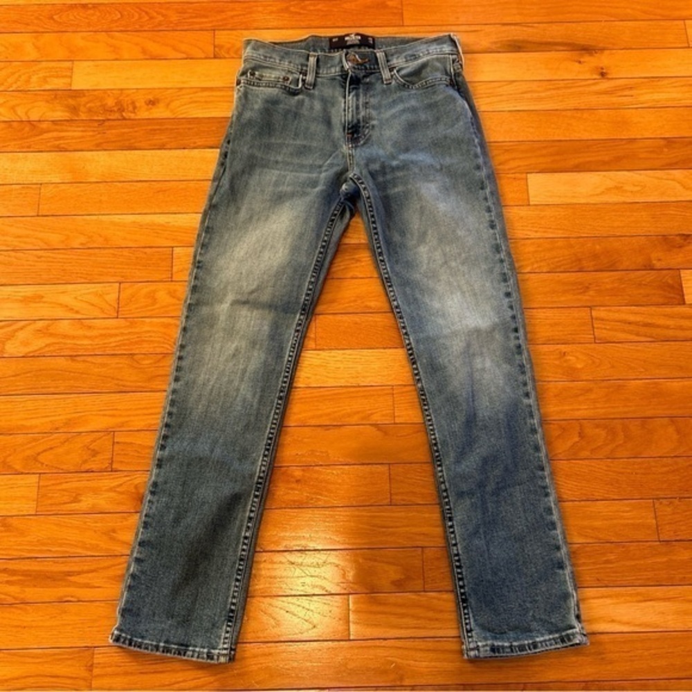 Hollister Slim Straight Epic Flex Denim Medium Blue Jeans Waist 26 Length 30